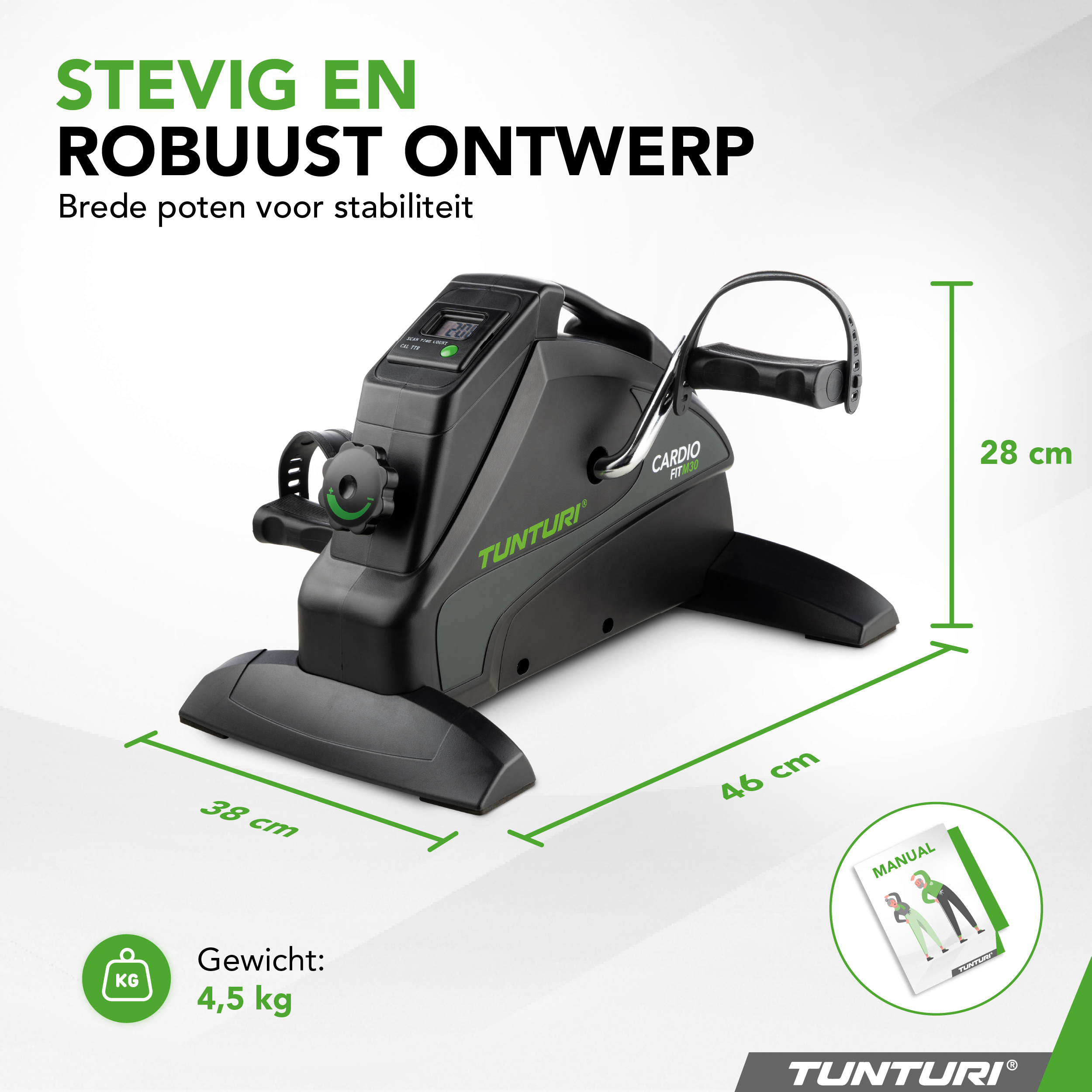 Tunturi Hometrainer - Cardio Fit M30 - Zwart Tunturi Hometrainer - Cardio Fit M30 - Zwart
