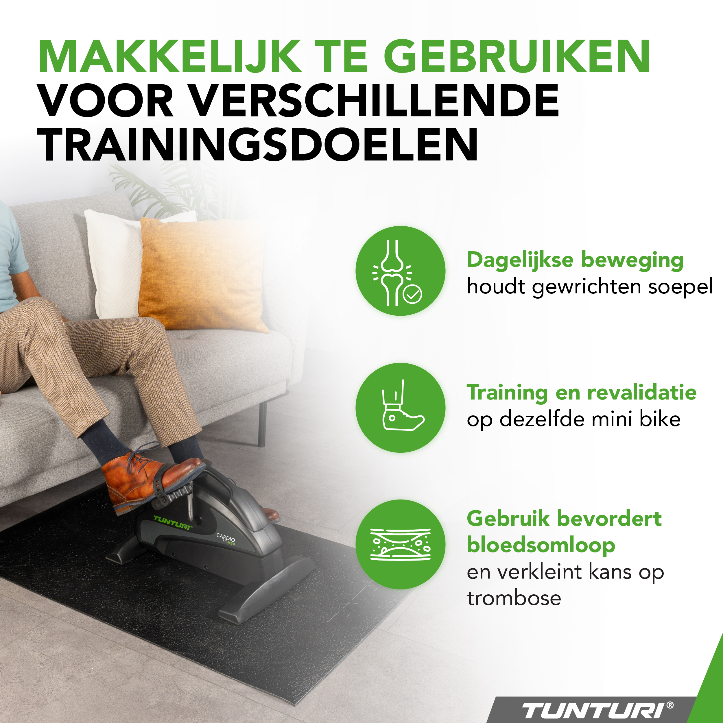 Tunturi Hometrainer - Cardio Fit M30 - Zwart Tunturi Hometrainer - Cardio Fit M30 - Zwart