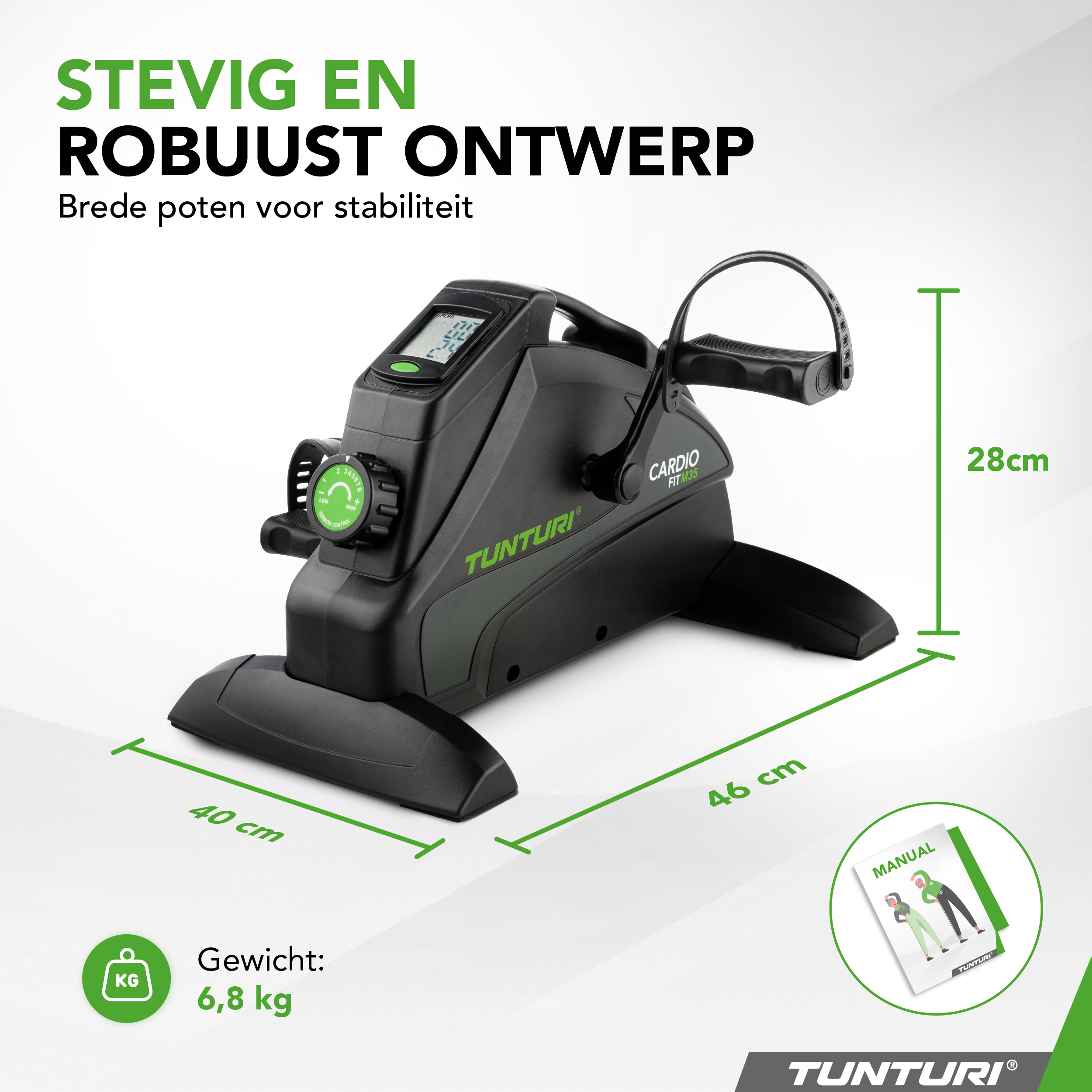 Tunturi Hometrainer - Cardio Fit M35 - Zwart Tunturi Hometrainer - Cardio Fit M35 - Zwart
