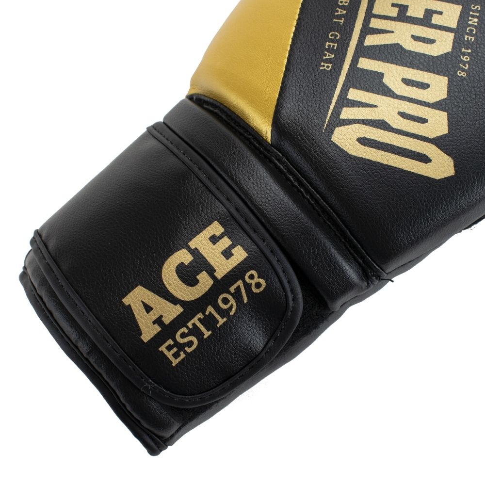 Super Pro Combat Gear Bokshandschoen - Ace - Goud / Zwart Super Pro Combat Gear Bokshandschoen - Ace - Goud / Zwart