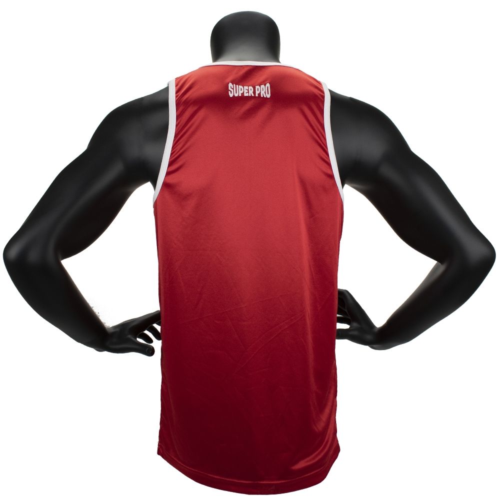 Super Pro Combat Gear Singlet - Club - Rood / Wit Super Pro Combat Gear Singlet - Club - Rood / Wit