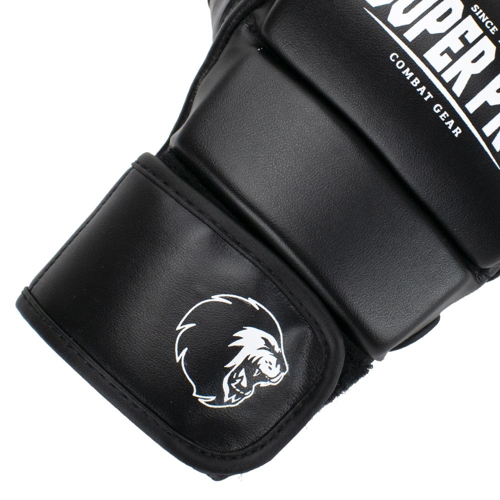 Super Pro Combat Gear MMA handschoen - Brawler - Zwart / Wit Super Pro Combat Gear MMA handschoen - Brawler - Zwart / Wit