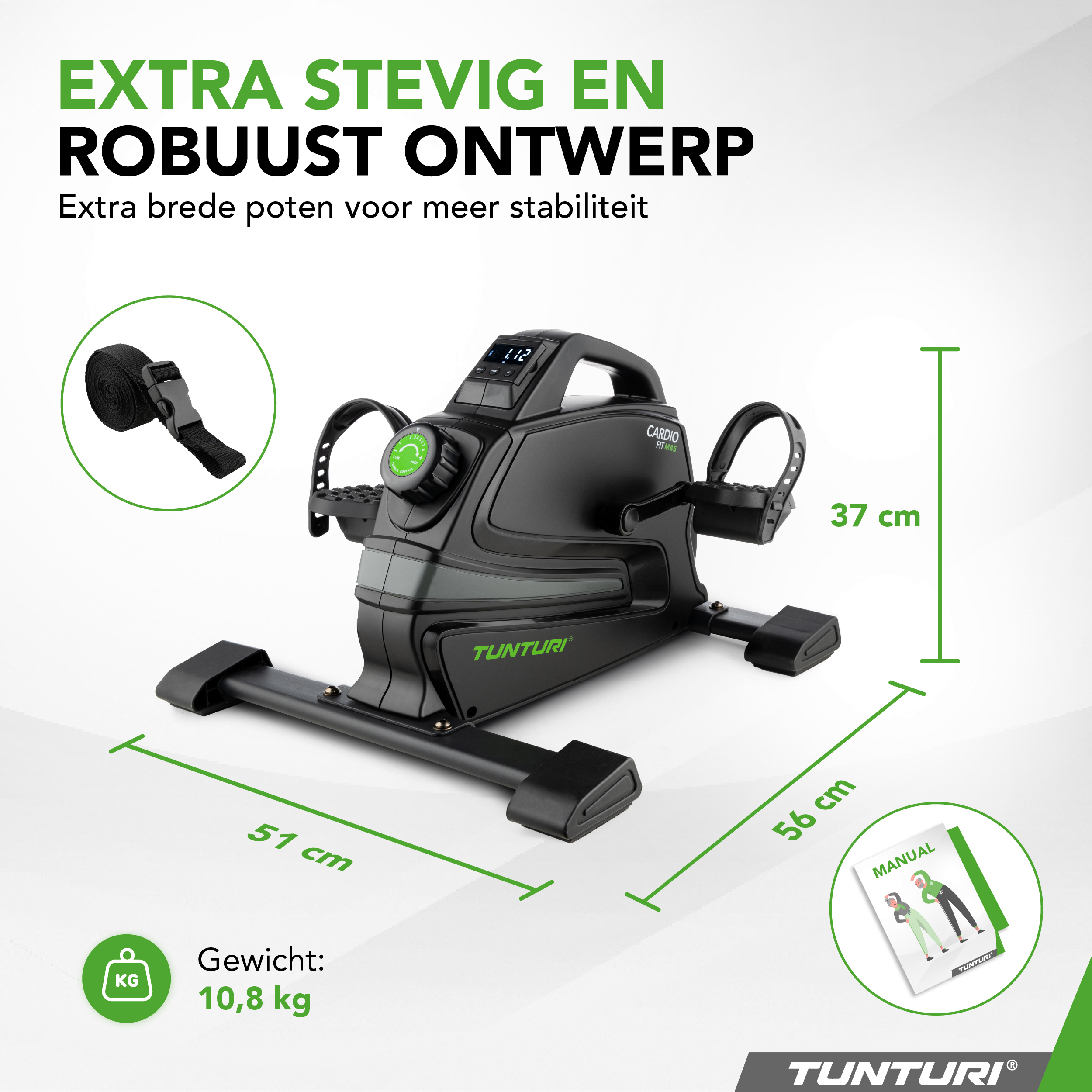 Tunturi Hometrainer - Cardio Fit M45 - Zwart Tunturi Hometrainer - Cardio Fit M45 - Zwart