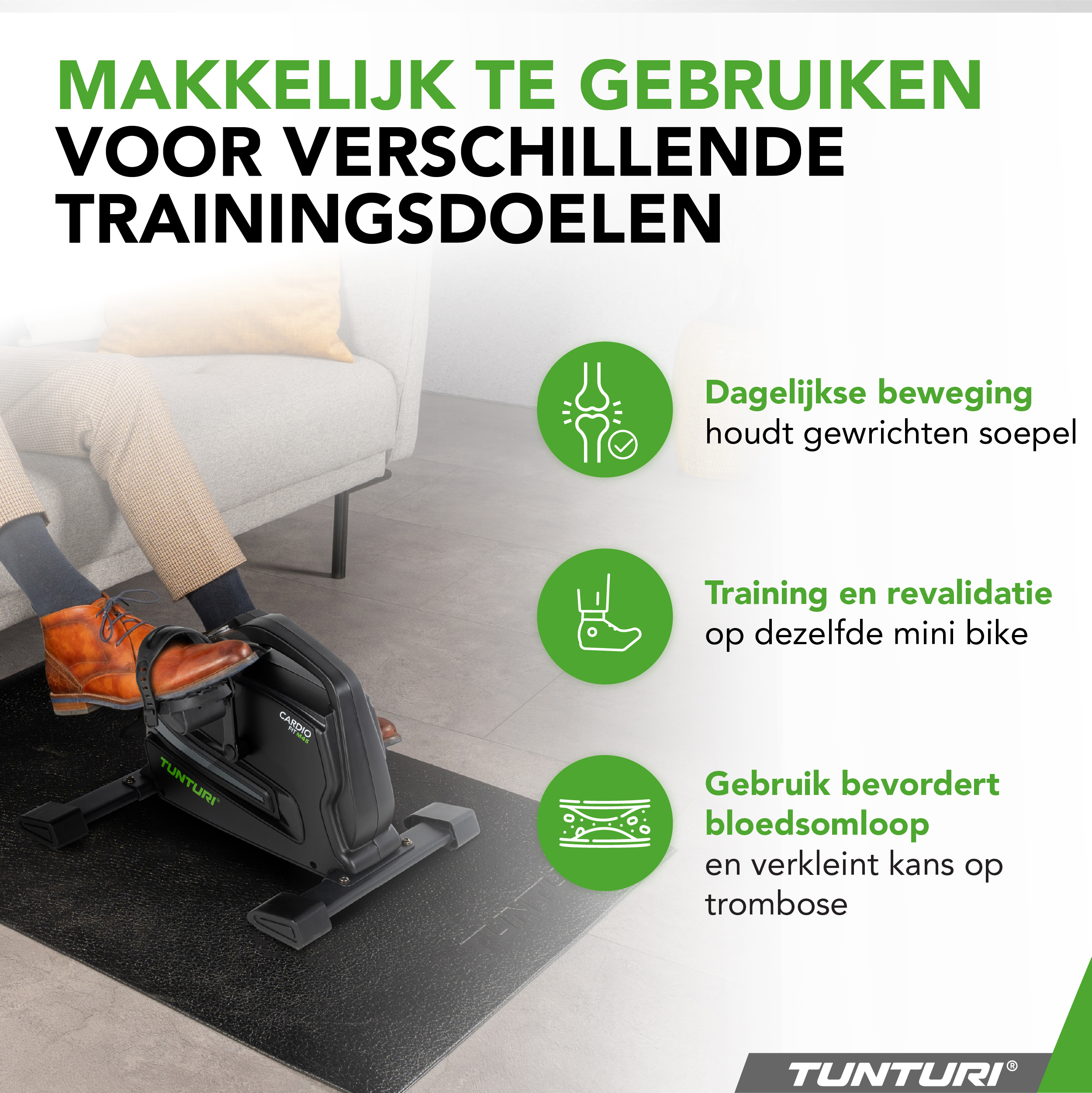 Tunturi Hometrainer - Cardio Fit M45 - Zwart Tunturi Hometrainer - Cardio Fit M45 - Zwart