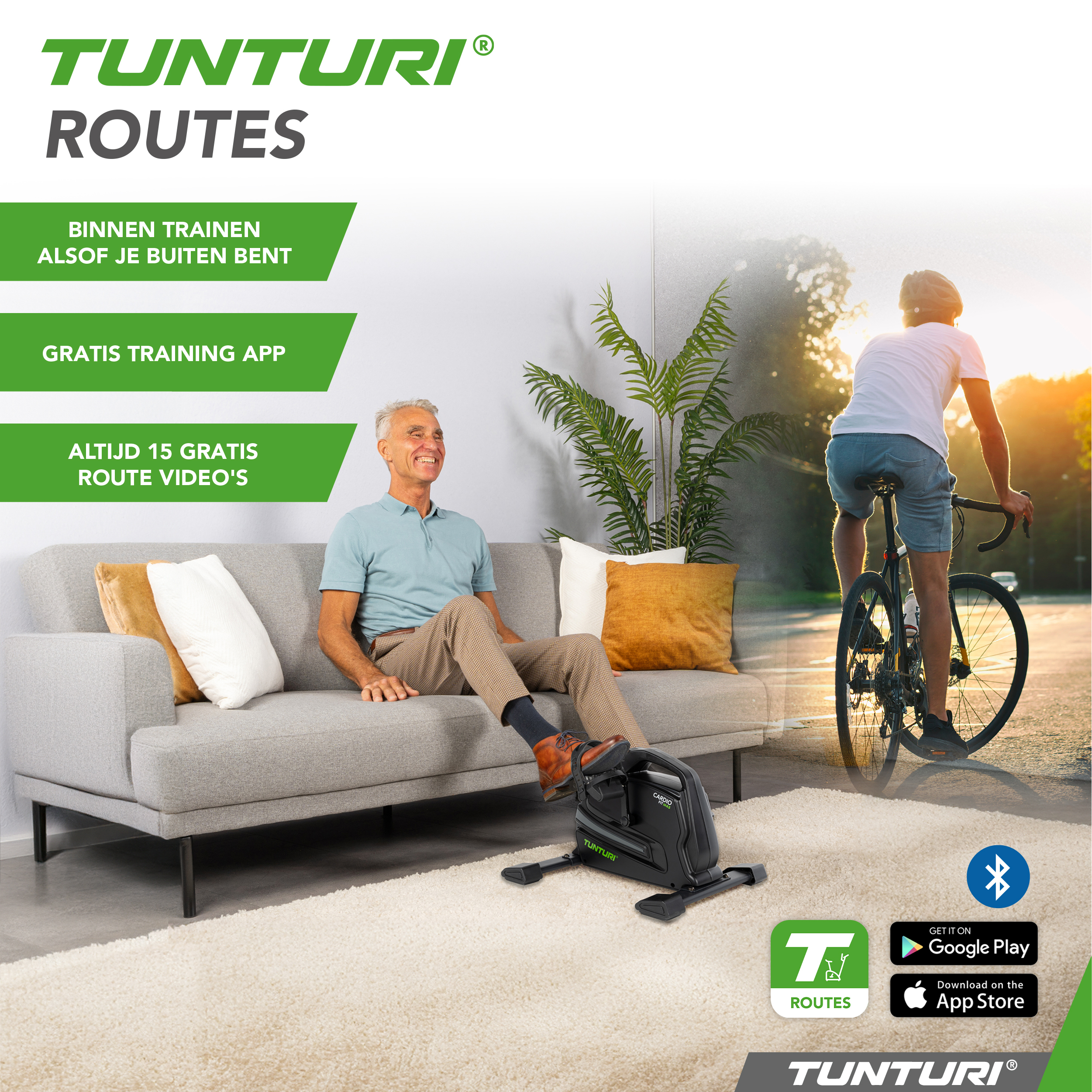 Tunturi Hometrainer - Cardio Fit M45 - Zwart Tunturi Hometrainer - Cardio Fit M45 - Zwart