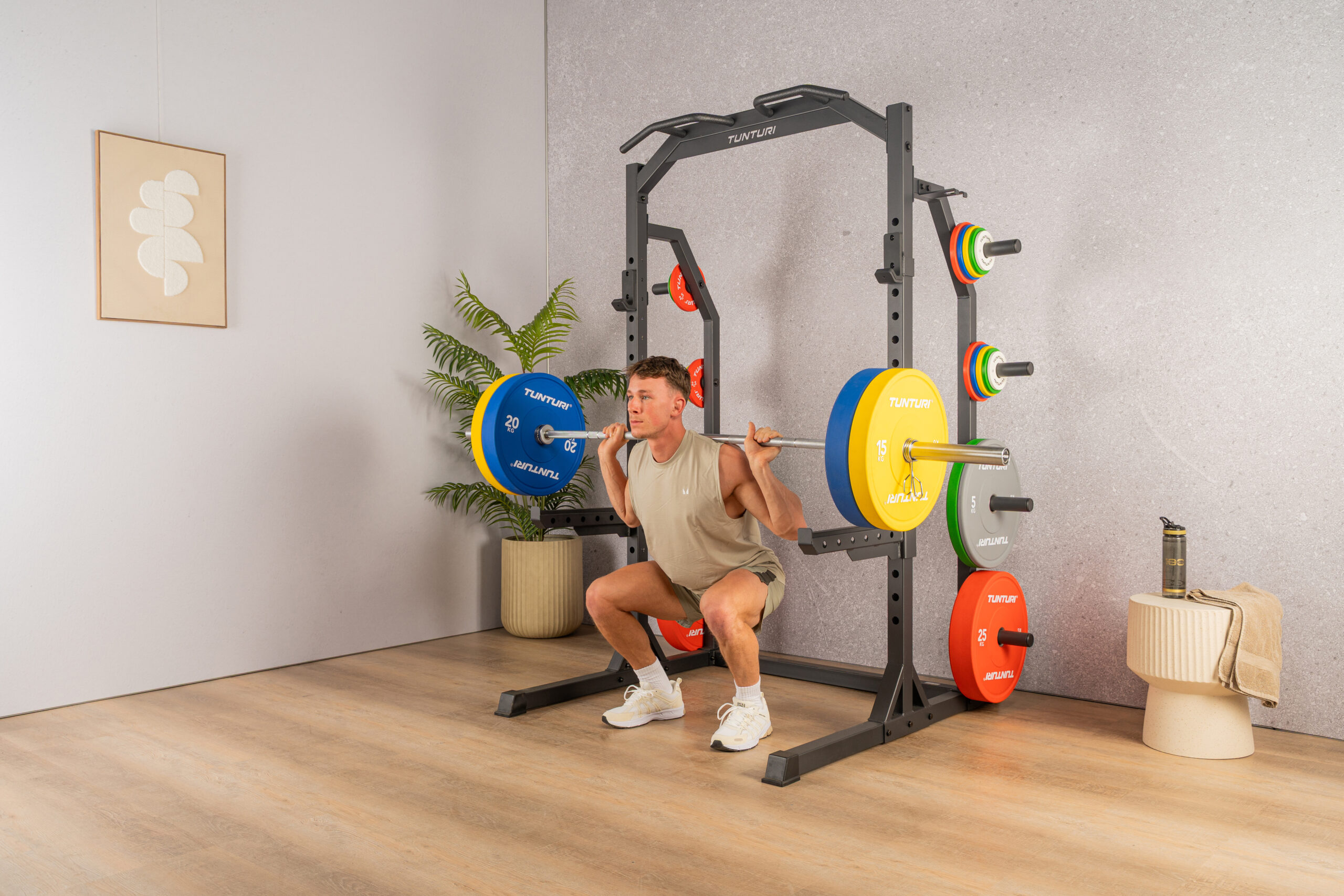Tunturi Halterschijf - Platinum Bumper Plate Green 10kg - Groen Tunturi Halterschijf - Platinum Bumper Plate Green 10kg - Groen