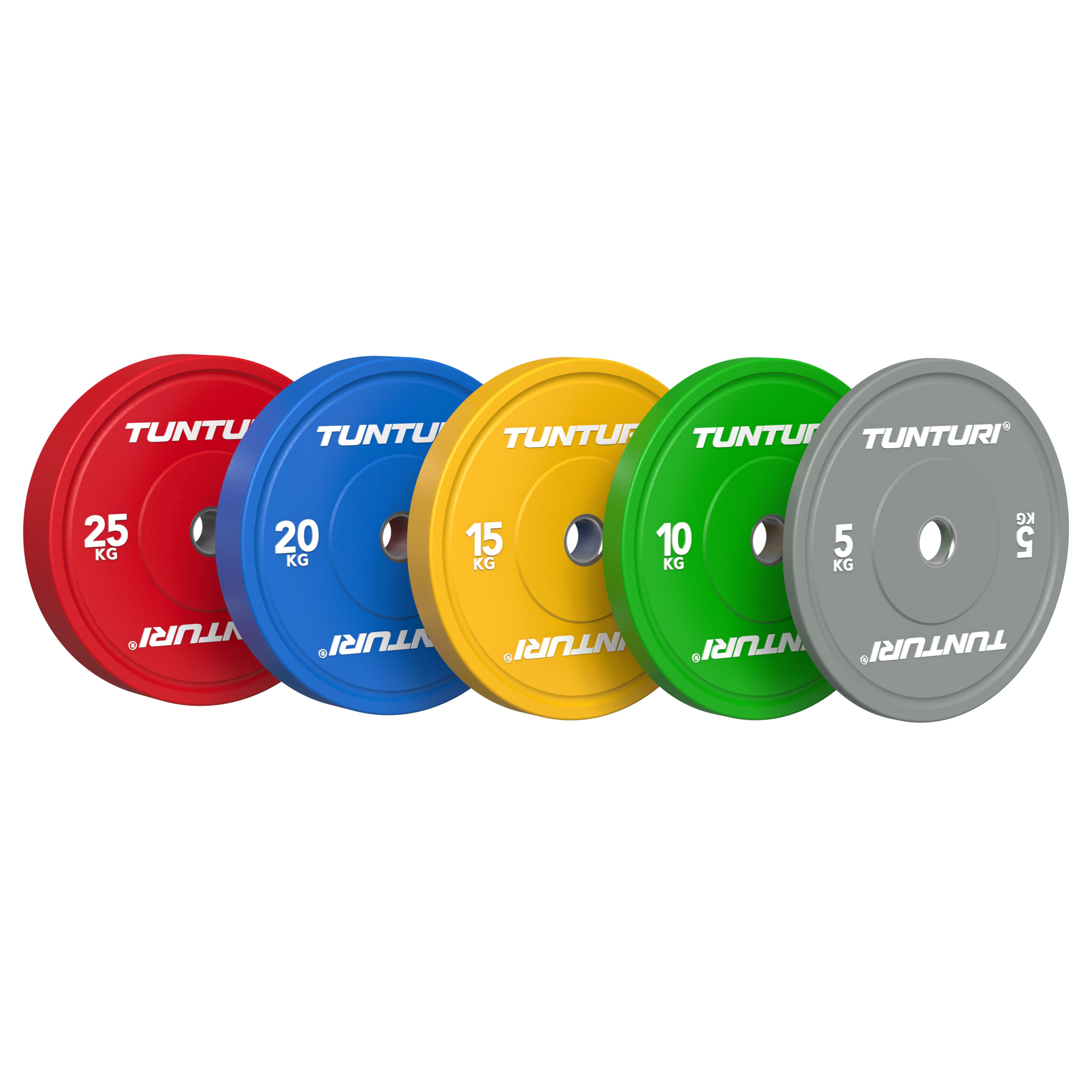 Tunturi Halterschijf - Platinum Bumper Plate Green 10kg - Groen Tunturi Halterschijf - Platinum Bumper Plate Green 10kg - Groen