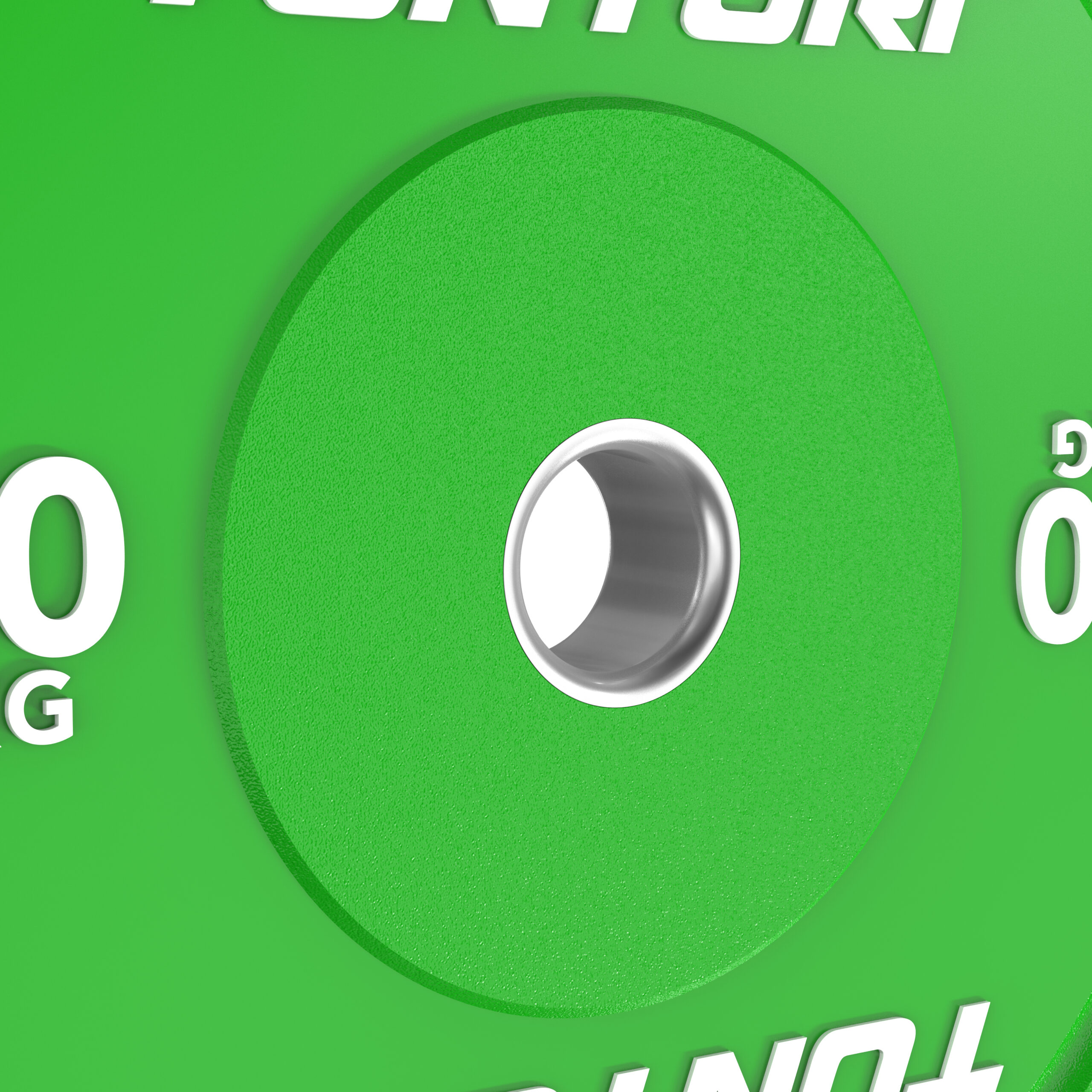 Tunturi Halterschijf - Platinum Bumper Plate Green 10kg - Groen Tunturi Halterschijf - Platinum Bumper Plate Green 10kg - Groen