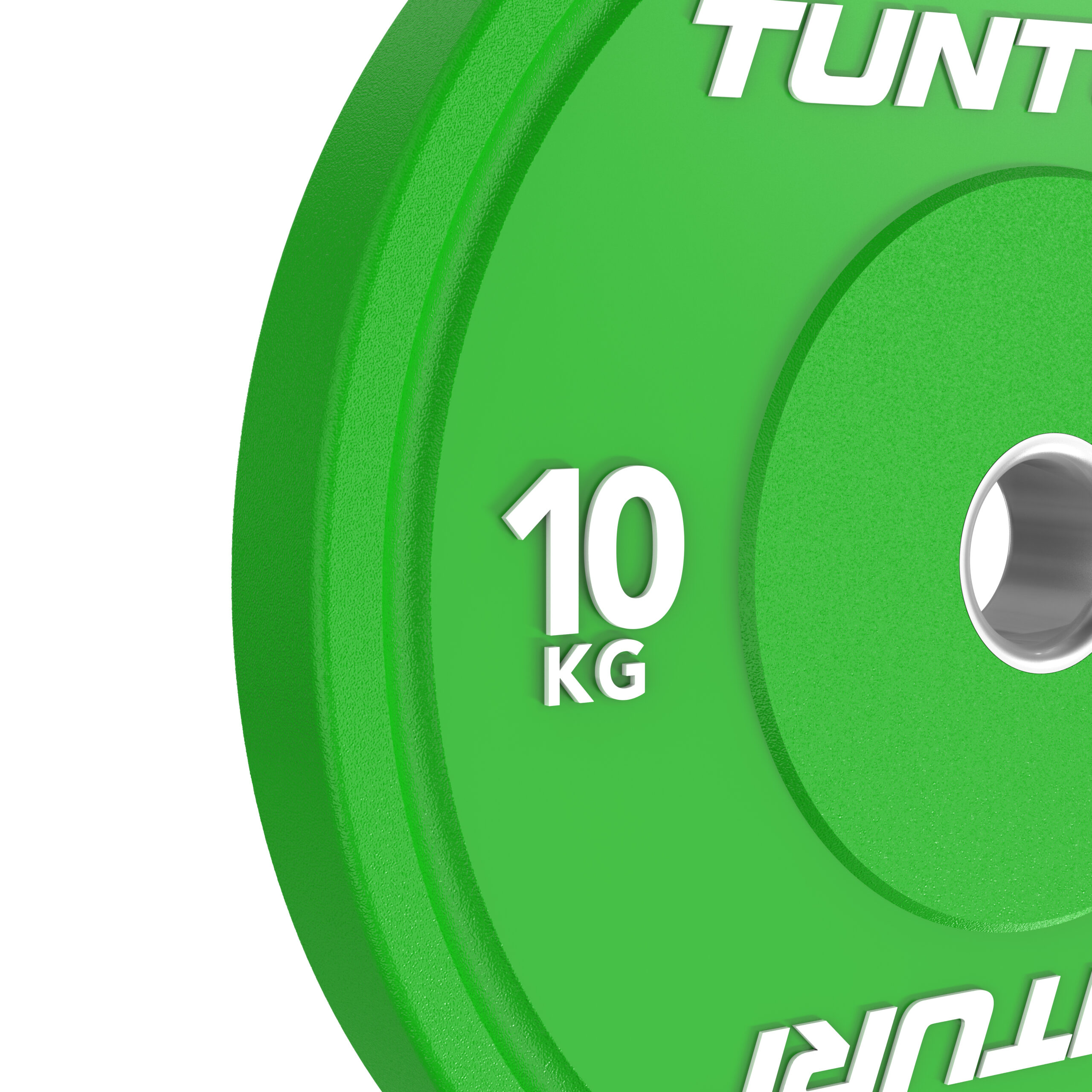 Tunturi Halterschijf - Platinum Bumper Plate Green 10kg - Groen Tunturi Halterschijf - Platinum Bumper Plate Green 10kg - Groen