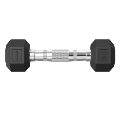 Tunturi Dumbbell - Platinum Hexa Dumbbell Set 1kg - Zwart