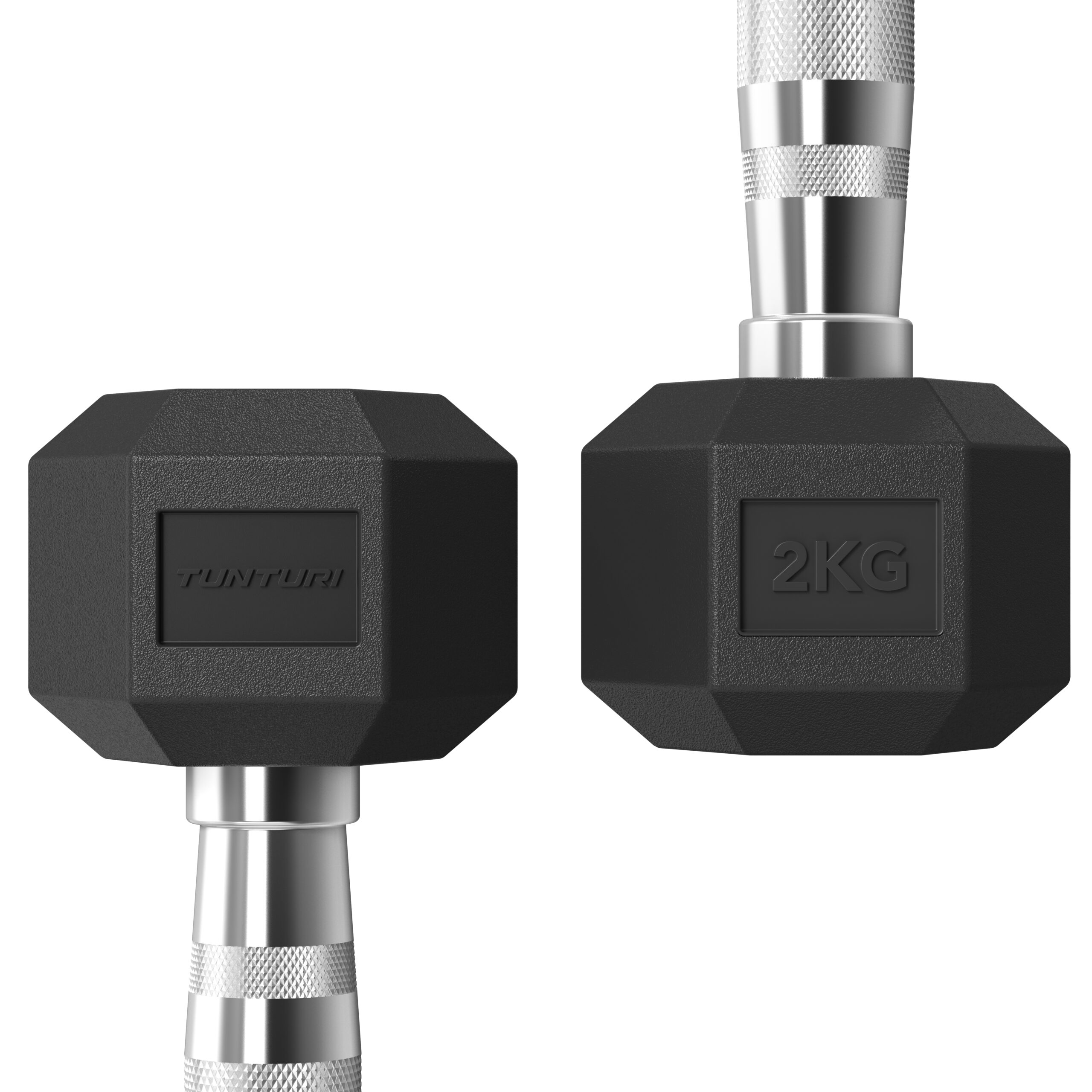 Tunturi Halter - Platinum Hexa Dumbbell Set 2kg - Zwart Tunturi Halter - Platinum Hexa Dumbbell Set 2kg - Zwart