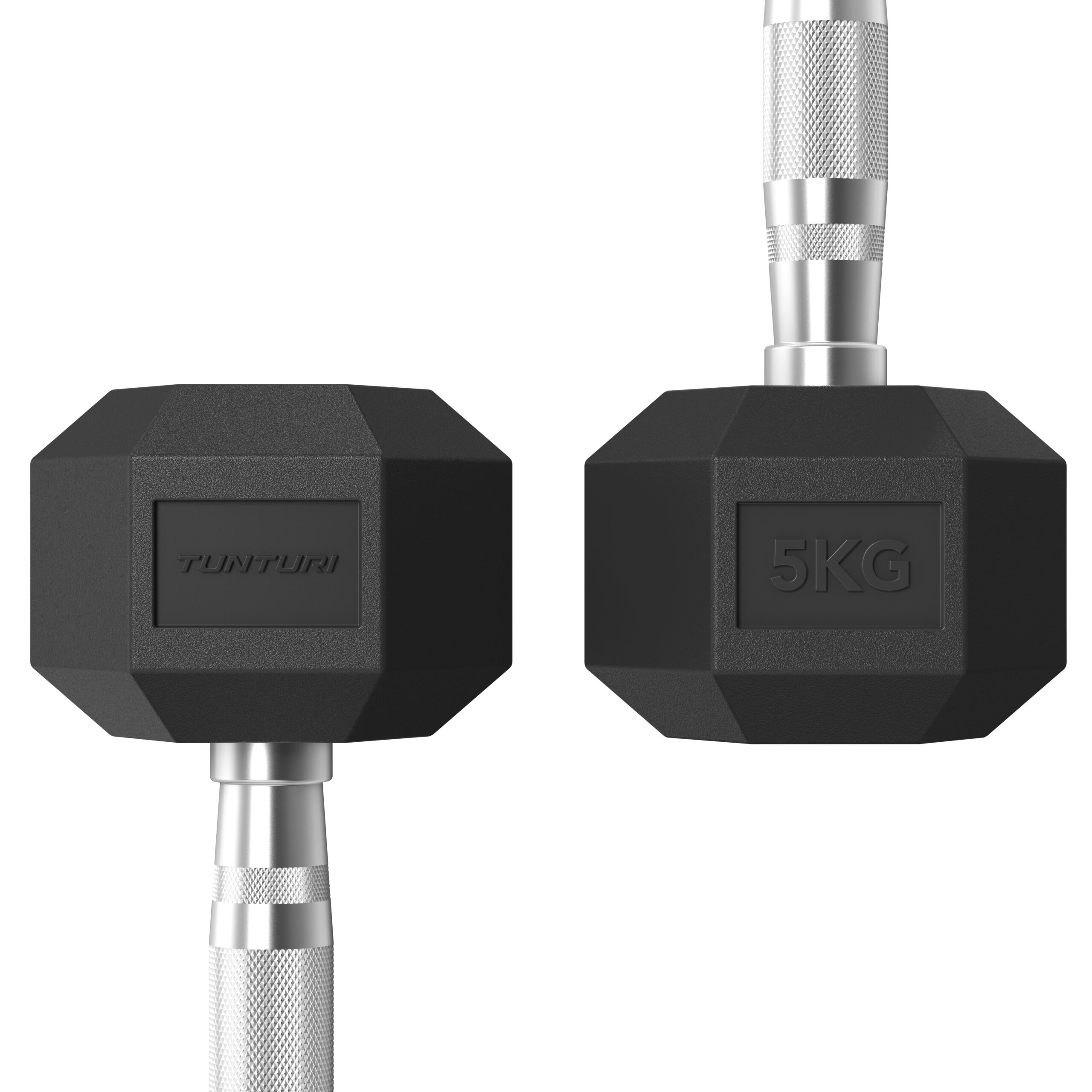 Tunturi Halter - Platinum Hexa Dumbbell Set 5kg - Zwart Tunturi Halter - Platinum Hexa Dumbbell Set 5kg - Zwart