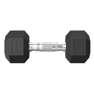 Tunturi Dumbbell - Platinum Hexa 6kg - Zwart