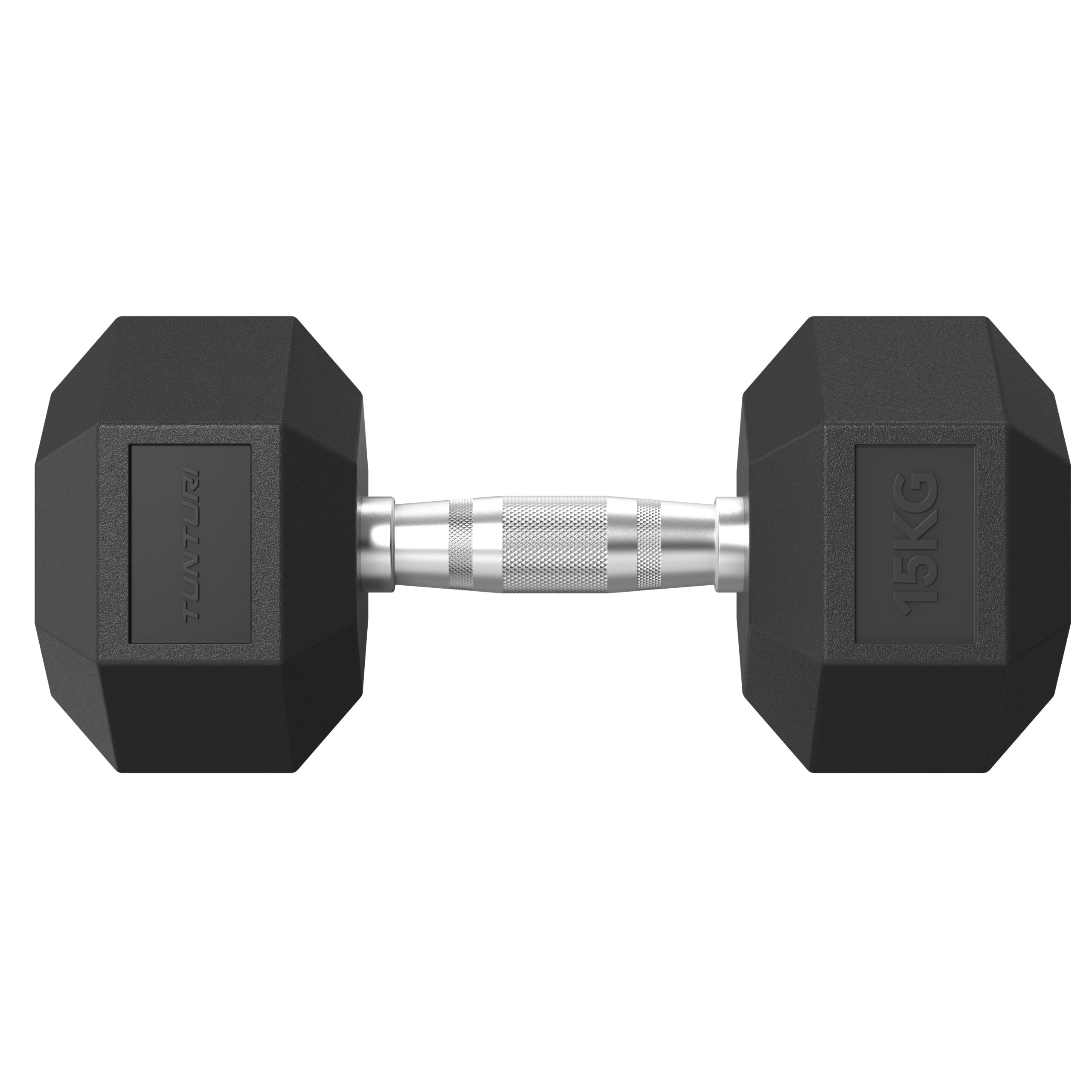 Tunturi Halter - Platinum Hexa Dumbbell 15kg - Zwart