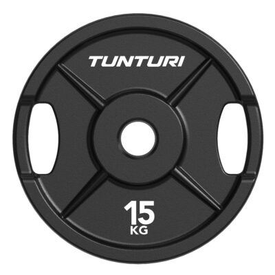 Tunturi Halterschijf - Platinum Cast Iron Plate 15kg - Zwart