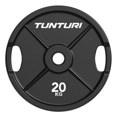 Tunturi Halterschijf - Platinum Cast Iron Plate 20kg - Zwart