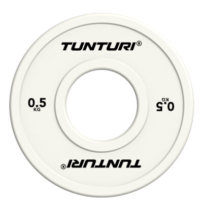 Tunturi Halterschijf - Platinum Fractional Plate 0.5kg - Wit