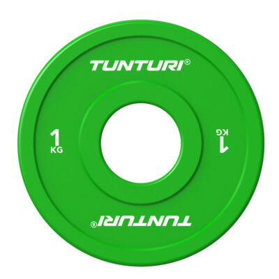 Tunturi Halterschijf - Platinum Fractional Plate 1kg - Groen