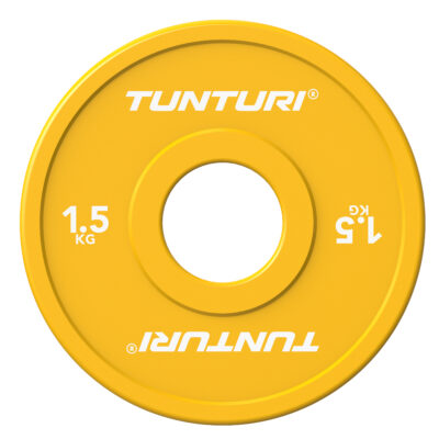 Tunturi Halterschijf - Platinum Fractional Plate 1.5kg - Geel