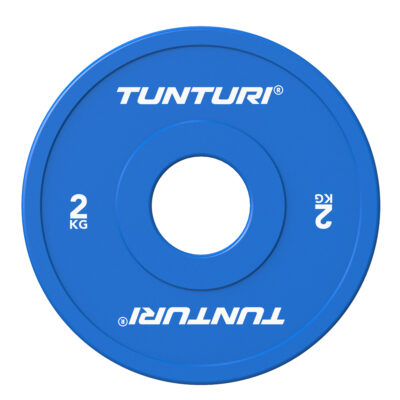 Tunturi Halterschijf - Platinum Fractional Plate 2kg - Blauw