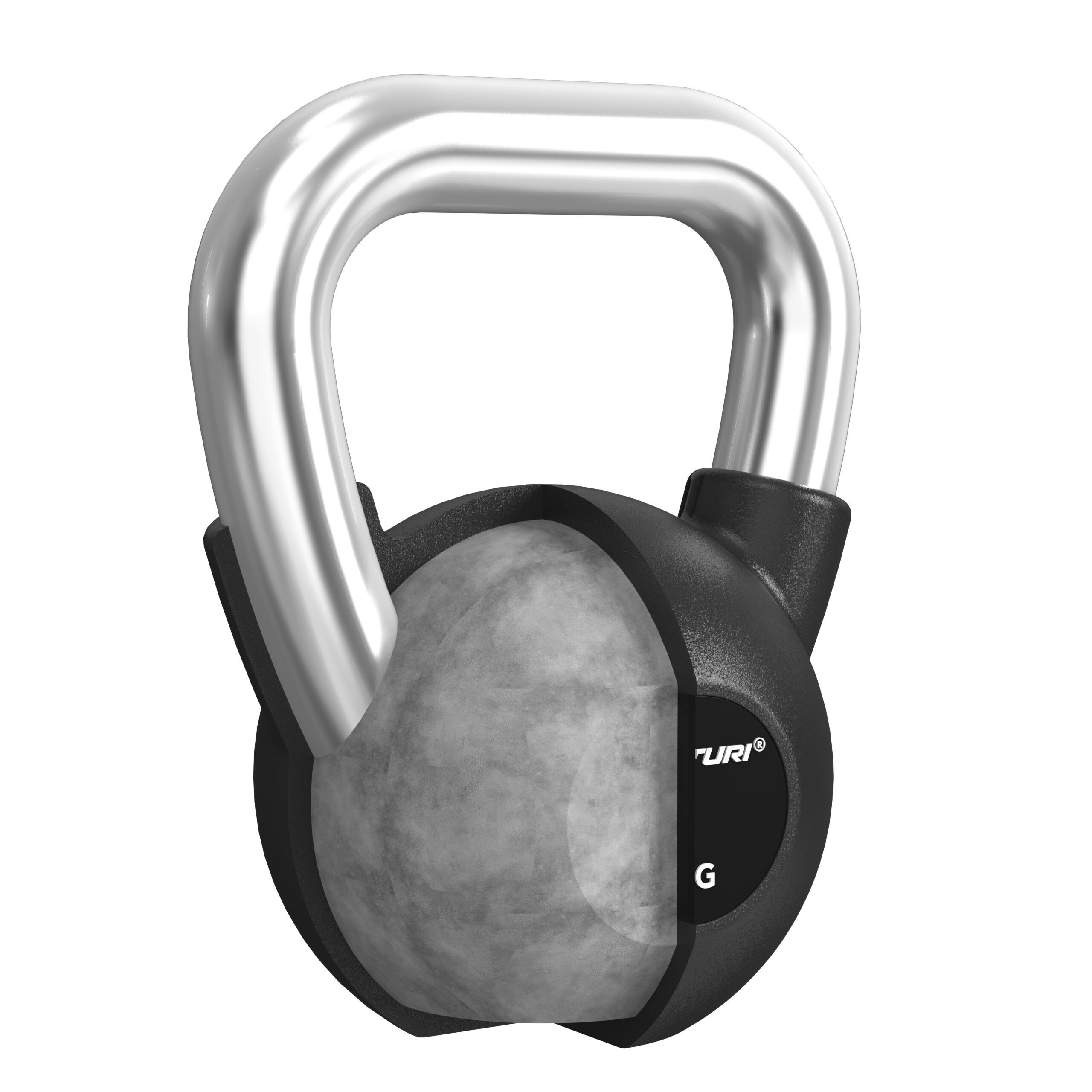 Tunturi Kettlebell - Platinum Rubber 8kg - Zwart Tunturi Kettlebell - Platinum Rubber 8kg - Zwart