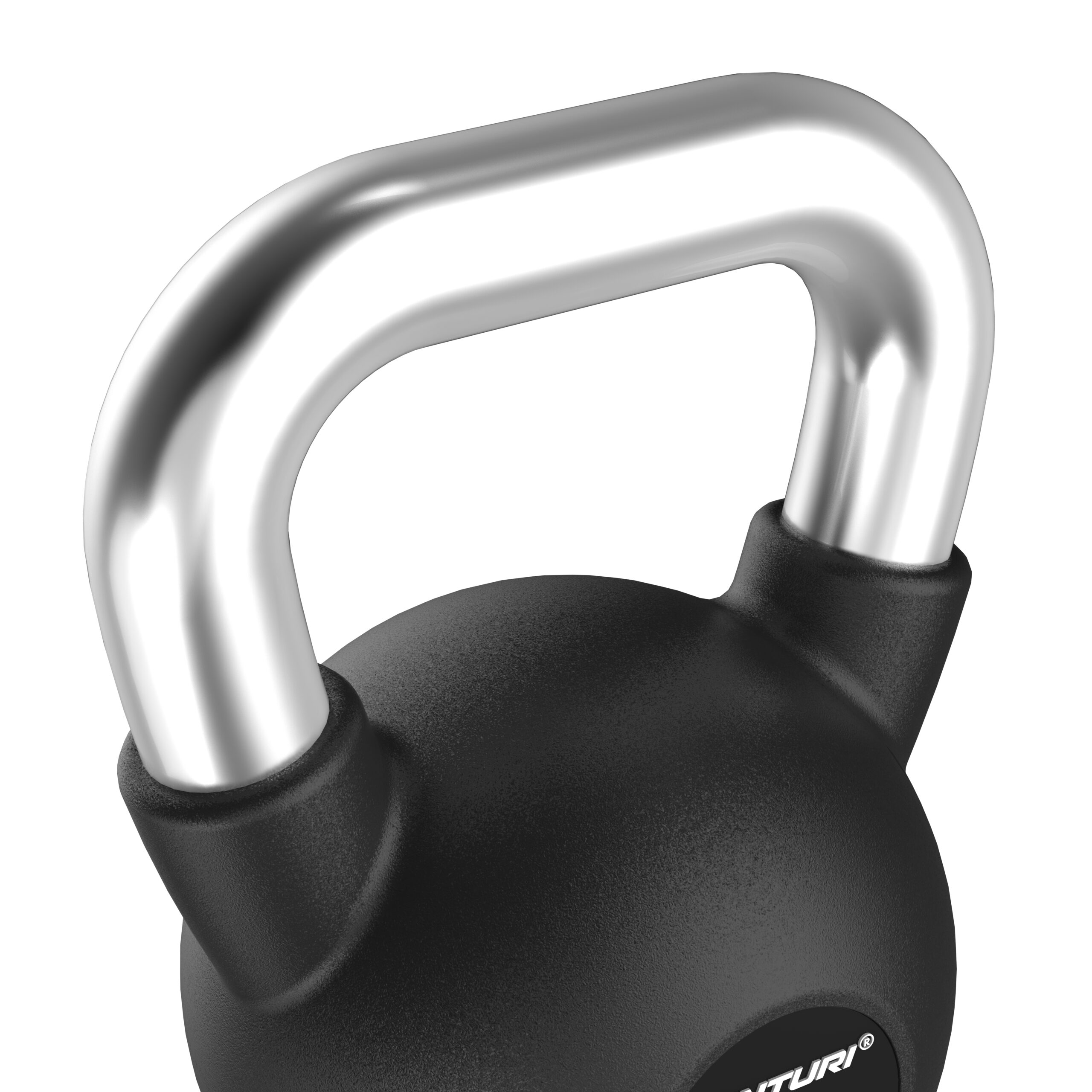 Tunturi Kettlebell - Platinum Rubber 10kg - Zwart Tunturi Kettlebell - Platinum Rubber 10kg - Zwart