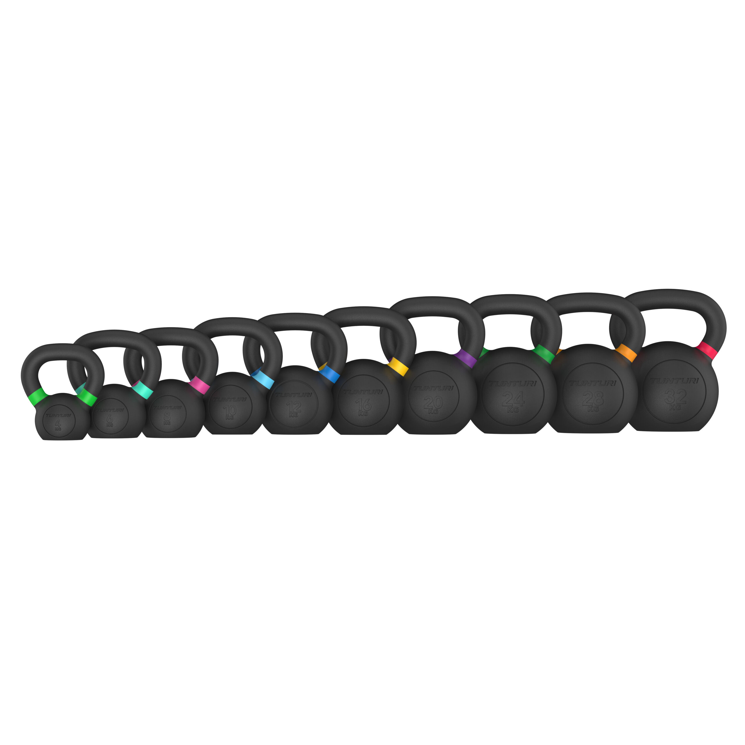 Tunturi Kettlebell - Platinum Cast Iron 8kg - Zwart Tunturi Kettlebell - Platinum Cast Iron 8kg - Zwart