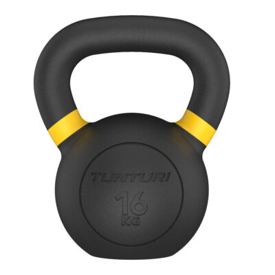 Tunturi kettlebell – Platinum Cast Iron 16kg – Zwart<!-- 954043 Tunturi -->