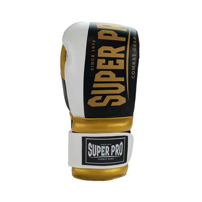Super Pro Combat Gear Bokshandschoen - Bruiser - Goud / Zwart / Wit Super Pro Combat Gear Bokshandschoen - Bruiser - Goud / Zwart / Wit