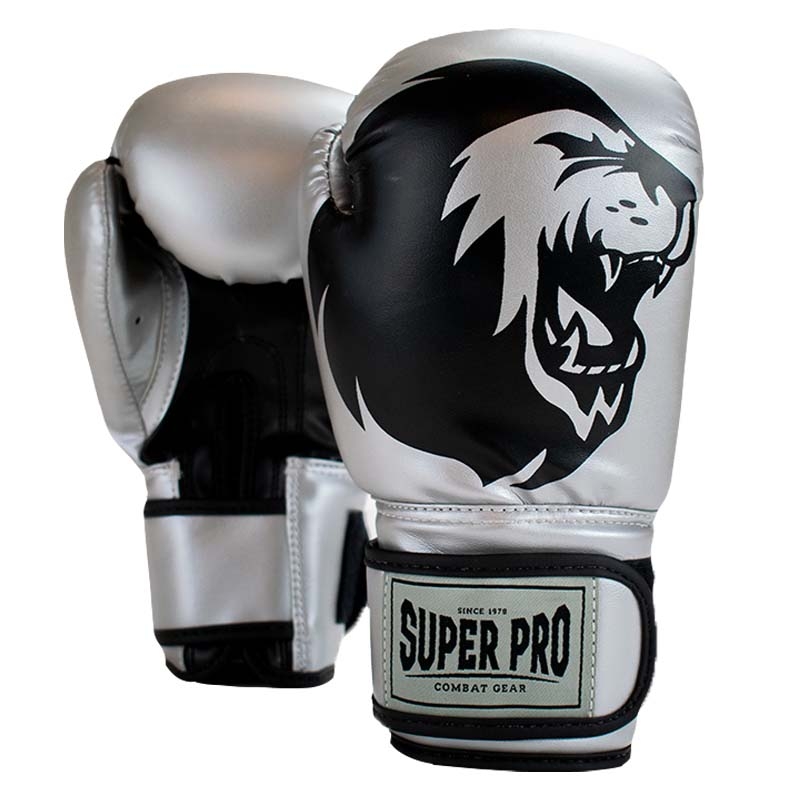 Super Pro Combat Gear Bokshandschoen - Talent - Zwart / Zilver Super Pro Combat Gear Bokshandschoen - Talent - Zwart / Zilver