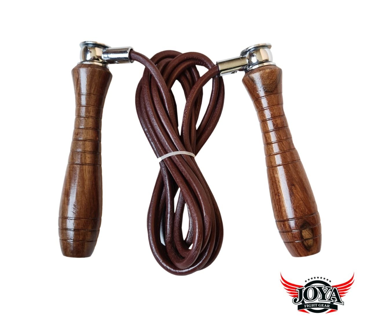 Joya Springtouw Leer Houten Handvatten Joya Springtouw Leer Houten Handvatten