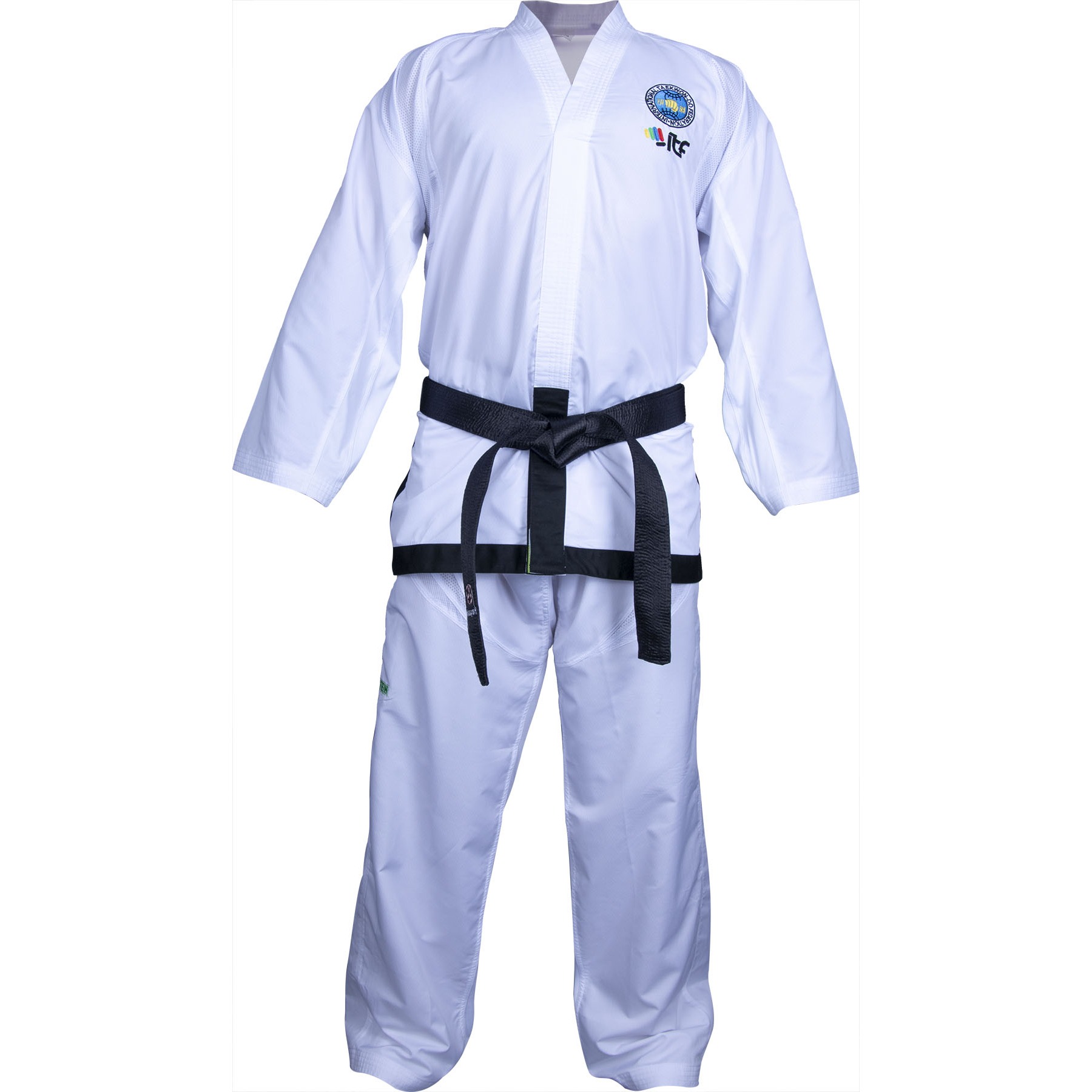 TOP TEN Taekwondopak - Master Dobok green - Wit TOP TEN Taekwondopak - Master Dobok green - Wit