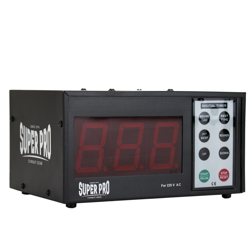 Super Pro Combat Gear Timer - Gym - Zwart Super Pro Combat Gear Timer - Gym - Zwart
