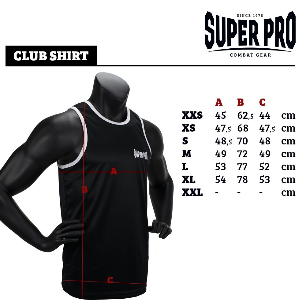 Super Pro Combat Gear Singlet - Club - Rood / Wit Super Pro Combat Gear Singlet - Club - Rood / Wit