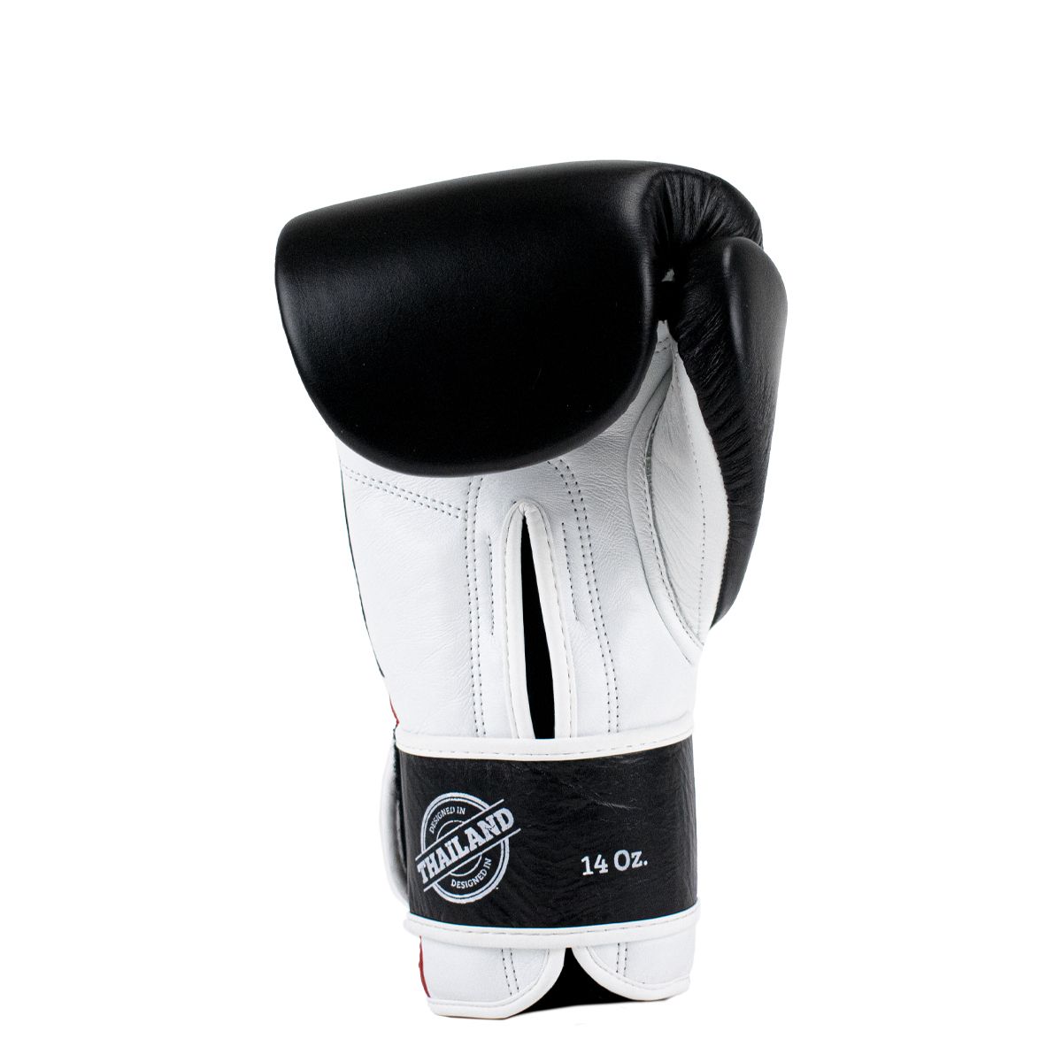 Super Pro Combat Gear Bokshandschoen - Leather Thai Gloves - Rood / Zwart / Wit Super Pro Combat Gear Bokshandschoen - Leather Thai Gloves - Rood / Zwart / Wit