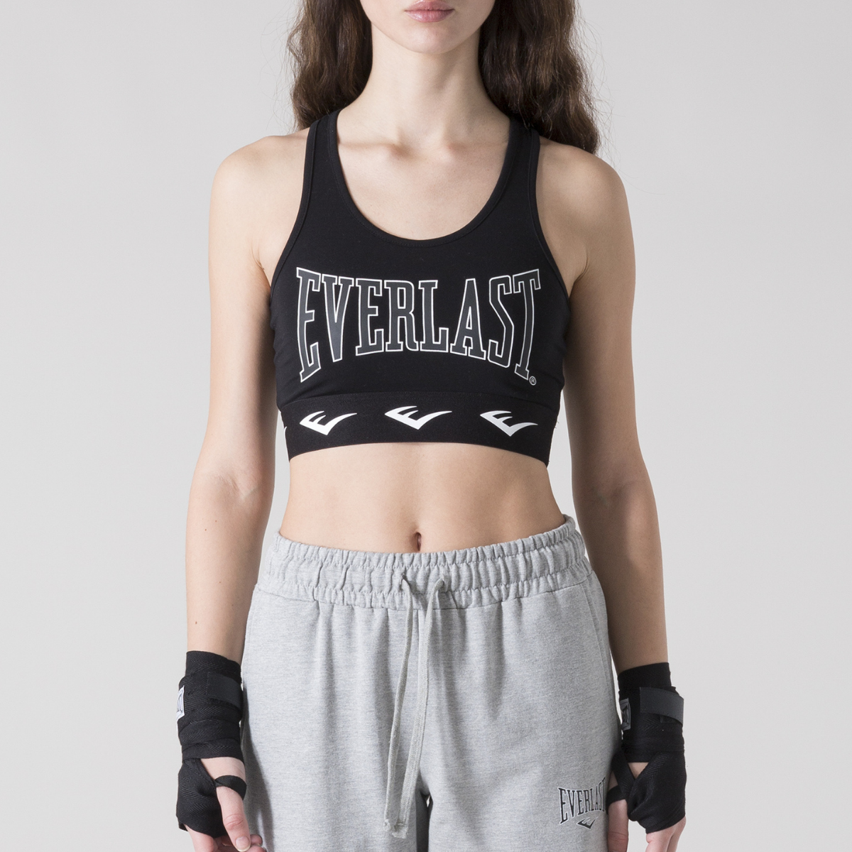 Everlast T-shirt - Jersey Stretch Logo Top - Zwart Everlast T-shirt - Jersey Stretch Logo Top - Zwart