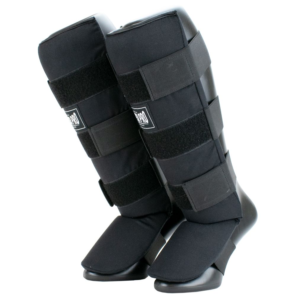 Super Pro Combat Gear Scheenbeschermer - Savior - Zwart / Wit Super Pro Combat Gear Scheenbeschermer - Savior - Zwart / Wit