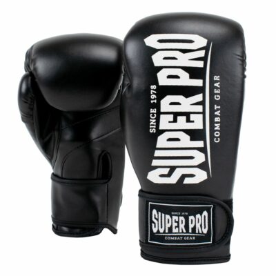 Super Pro Combat Gear Bokshandschoen - Champ - Zwart / Wit