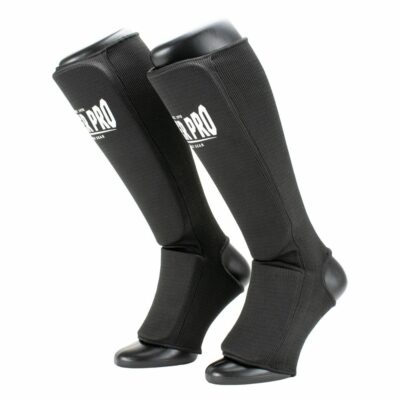 Super Pro Combat Gear Scheenbeschermer - Defender - Zwart / Wit
