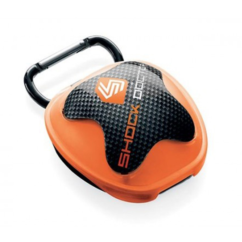Shock Doctor Gebitsbeschermer - Opbergsysteem - Grijs / Oranje