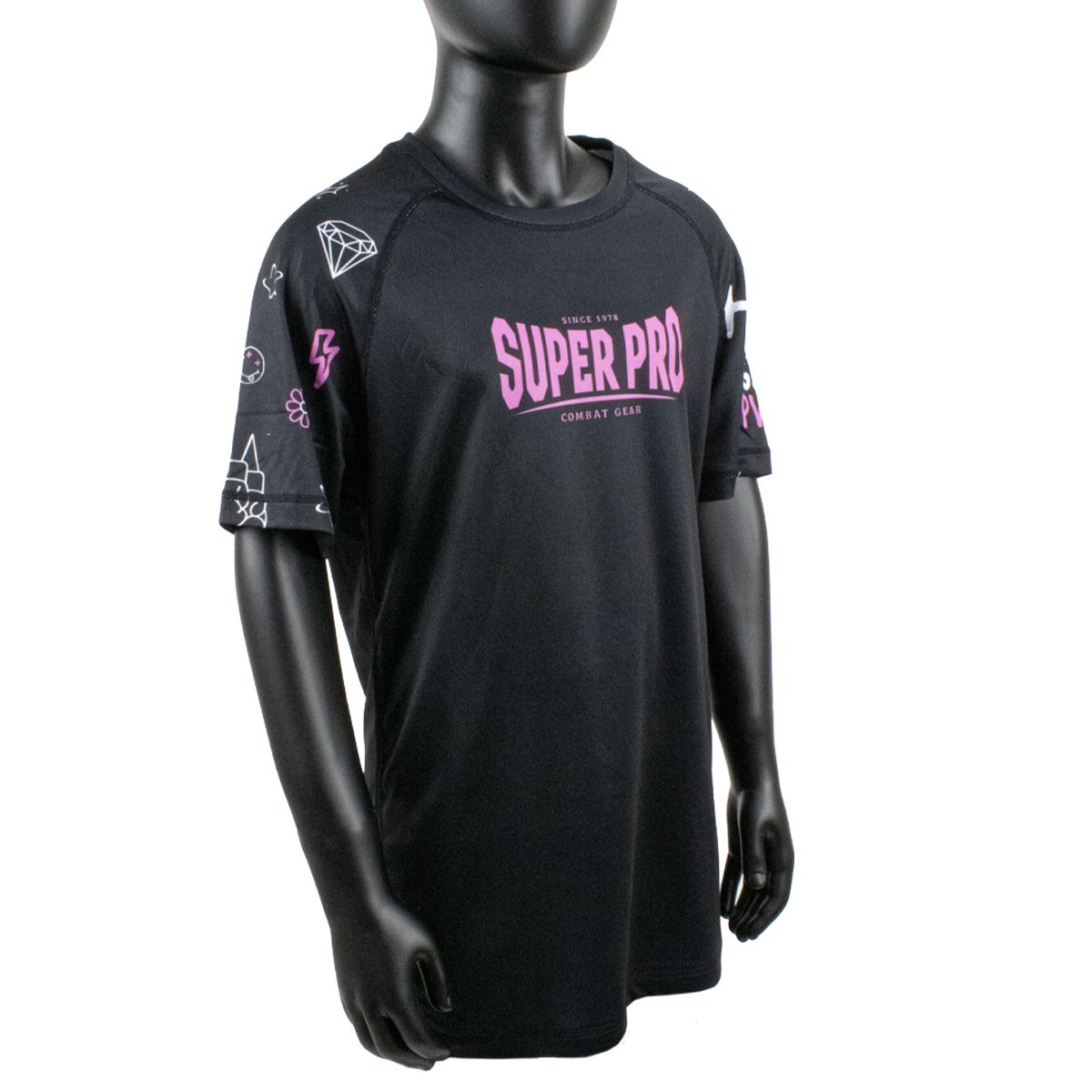 Super Pro Combat Gear shirt - Kids Bear - Roze / Zwart / Wit