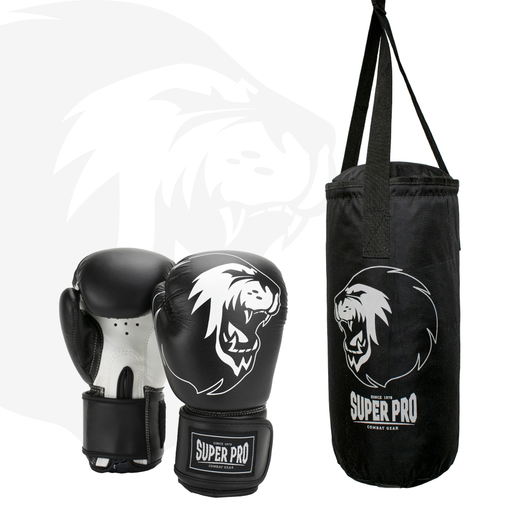 Super Pro Combat Gear Bokszak - Junior FS4U - Zwart / Wit Super Pro Combat Gear Bokszak - Junior FS4U - Zwart / Wit