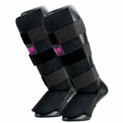 Super Pro Combat Gear Scheenbeschermer - Savior - Roze / Zwart Super Pro Combat Gear Scheenbeschermer - Savior - Roze / Zwart