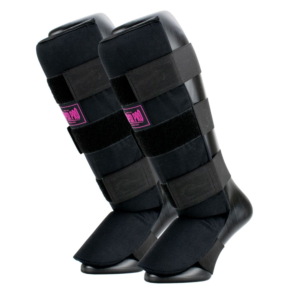 Super Pro Combat Gear Scheenbeschermer - Savior - Roze / Zwart Super Pro Combat Gear Scheenbeschermer - Savior - Roze / Zwart