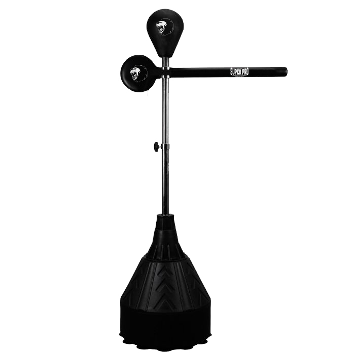 Super Pro Combat Gear Freestanding Bag - Spinning Reflex Three Training - Zwart Super Pro Combat Gear Freestanding Bag - Spinning Reflex Three Training - Zwart