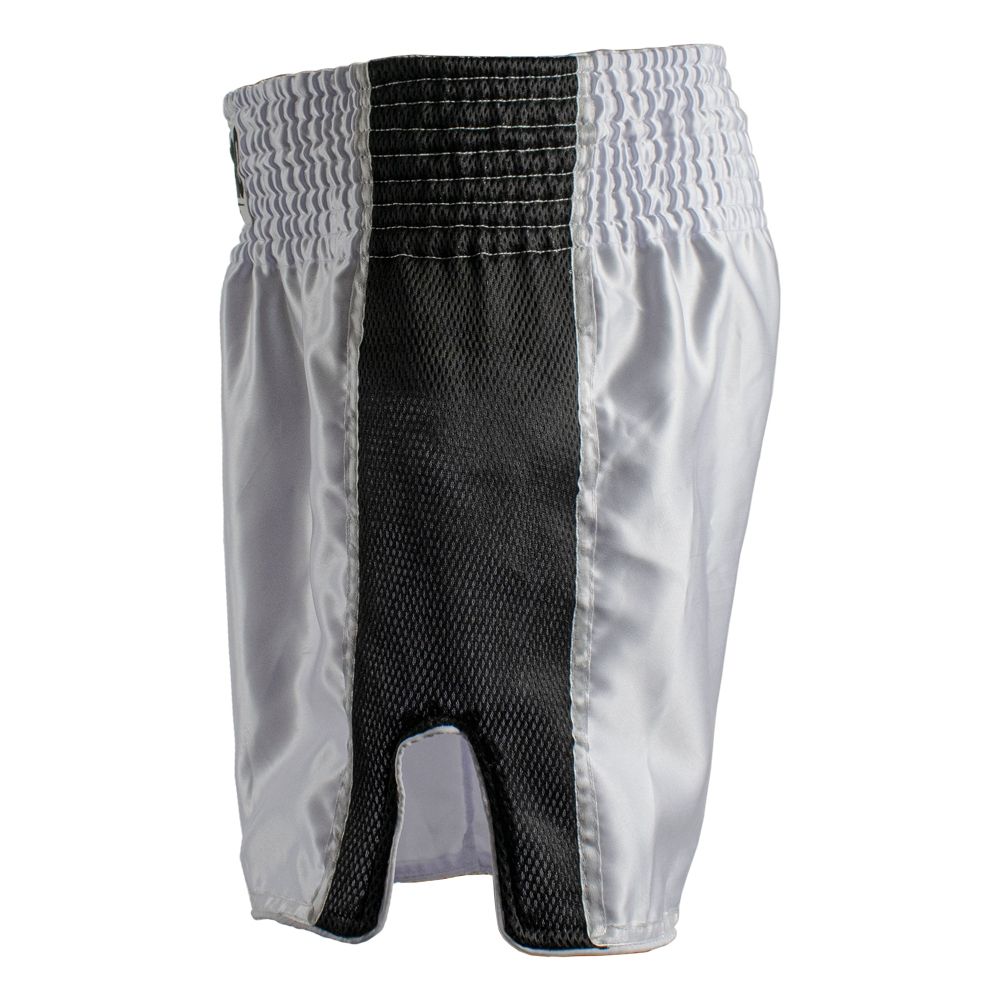 Super Pro Combat Gear Kickboksbroekje - Thai En Kickboksshort Brave - Zwart / Wit Super Pro Combat Gear Kickboksbroekje - Thai En Kickboksshort Brave - Zwart / Wit