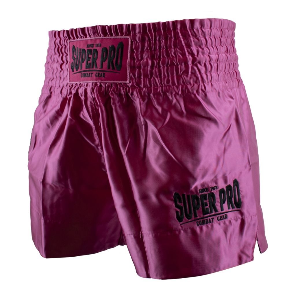 Super Pro Combat Gear Kickboksbroekje - Thai En Kickboksshort Hero - Roze / Zwart Super Pro Combat Gear Kickboksbroekje - Thai En Kickboksshort Hero - Roze / Zwart