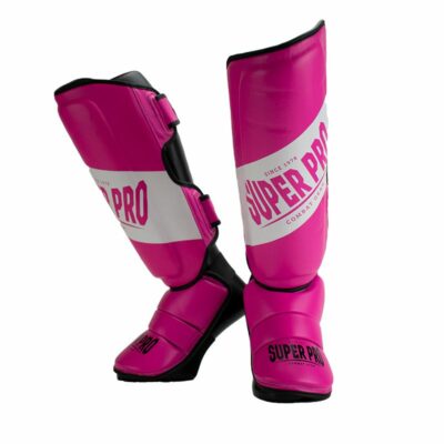 Super Pro Combat Gear Scheenbeschermer - Rebel - Roze / Zwart / Wit