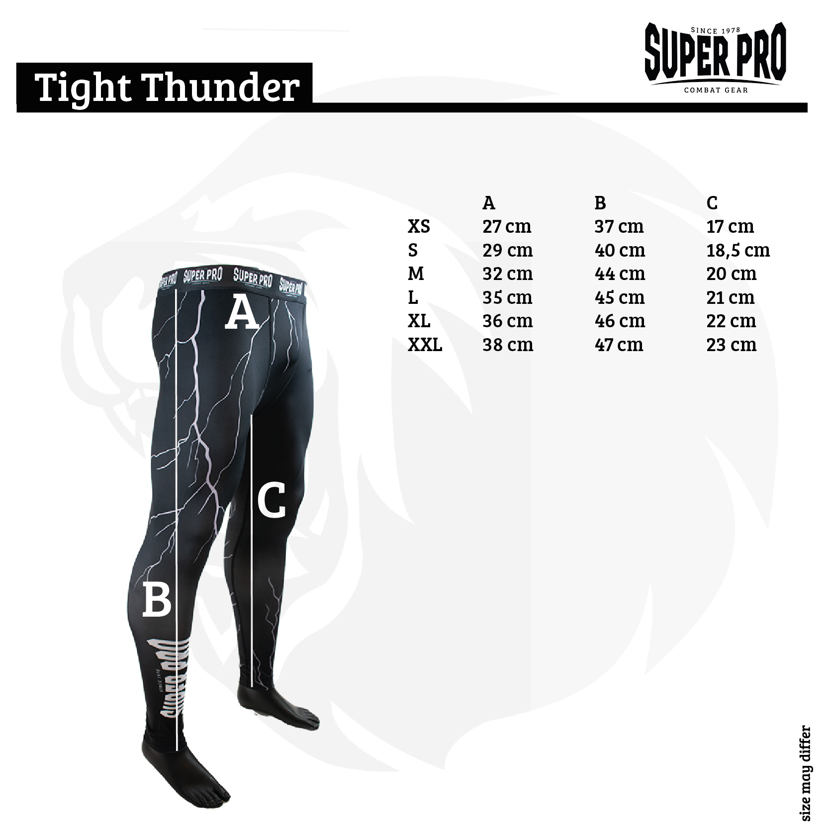 Super Pro Combat Gear Nieuw - Tight Thunder - Grijs / Zwart Super Pro Combat Gear Nieuw - Tight Thunder - Grijs / Zwart