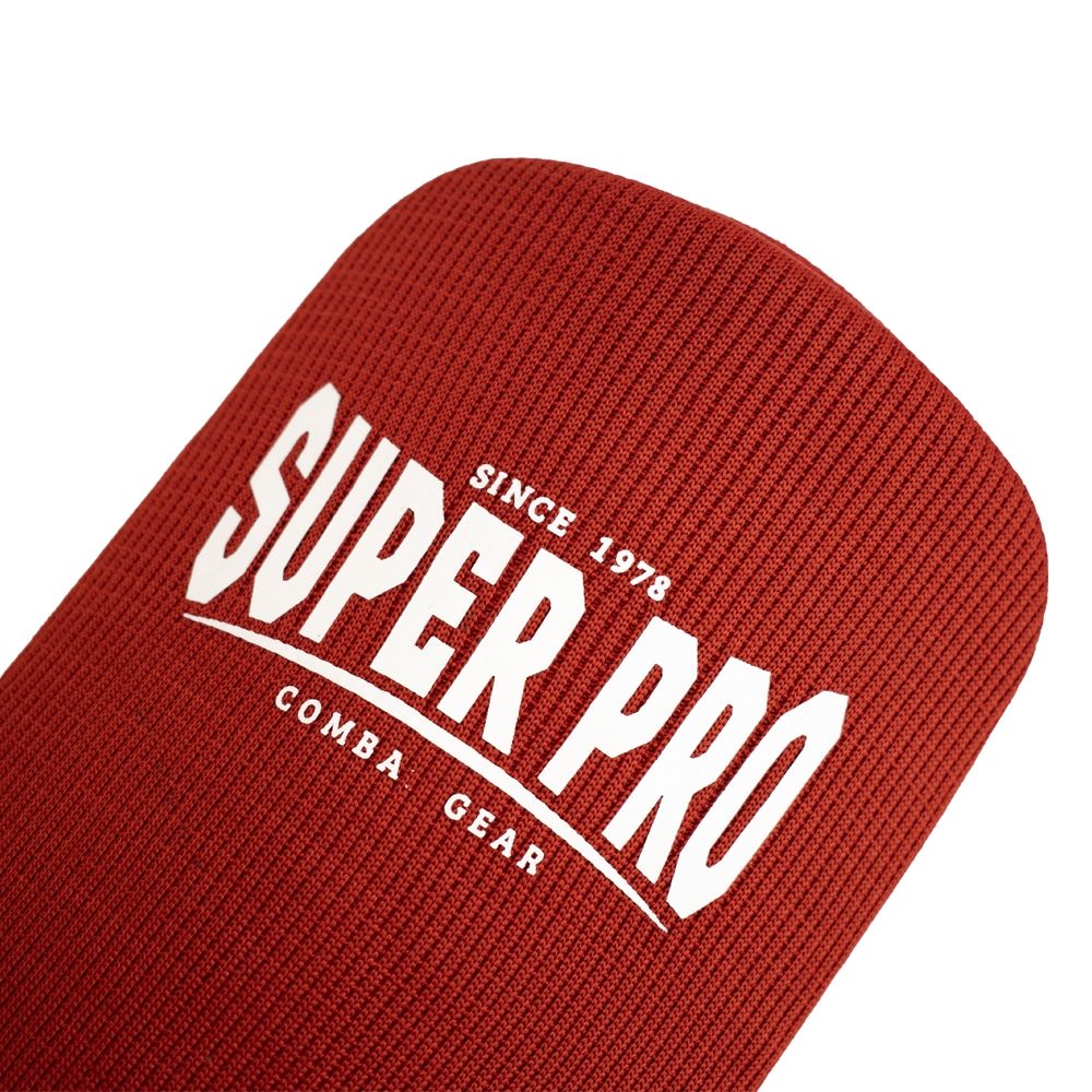 Super Pro Combat Gear Scheenbeschermer - Defender - Rood / Wit Super Pro Combat Gear Scheenbeschermer - Defender - Rood / Wit